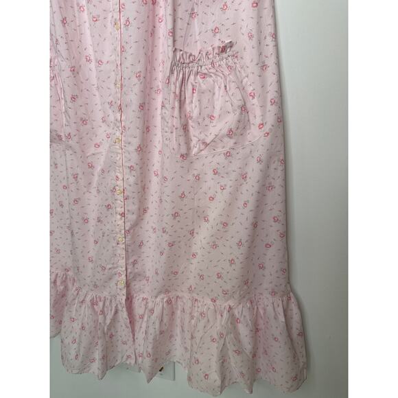 NWT Vintage Miss Elaine for Lord & Taylor Cotton Floral sleeveless Nightgown M - Picture 10 of 14